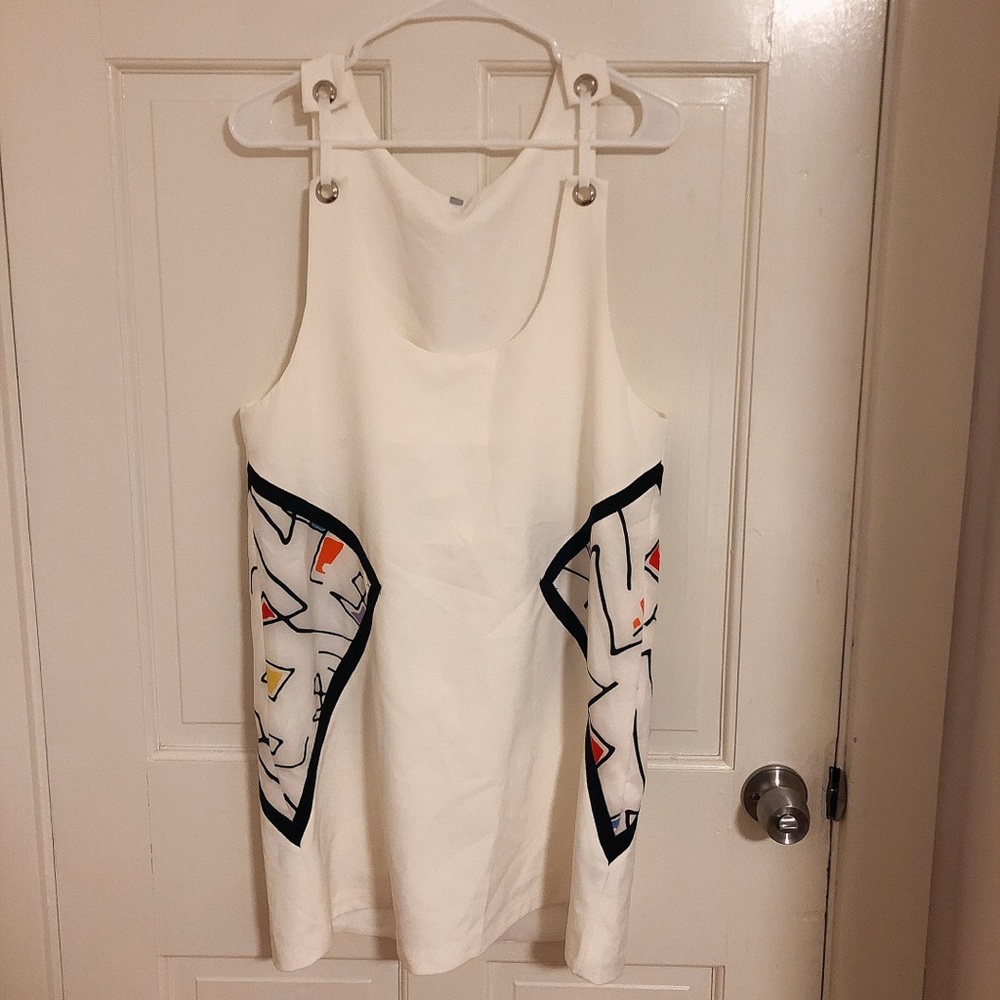 Strap dress with Picasso style patterns 🎨